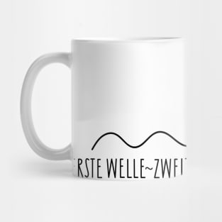 Surfer and wave Mug